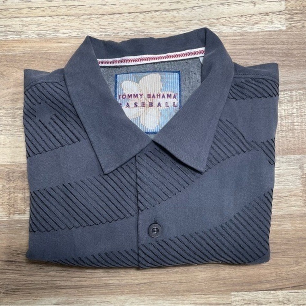 Tommy Bahama Baseball San Francisco‎ Giants Island Stadium Silk Men Medium Gray